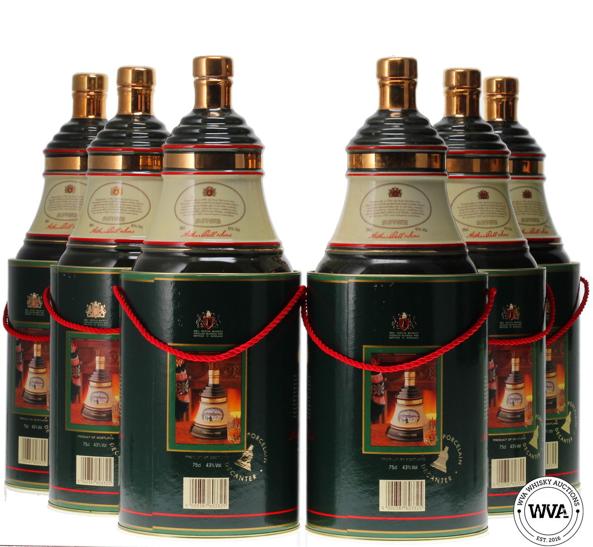 BELLS DECANTER CHRISTMAS 1989 (6X75CL FULL CASE)