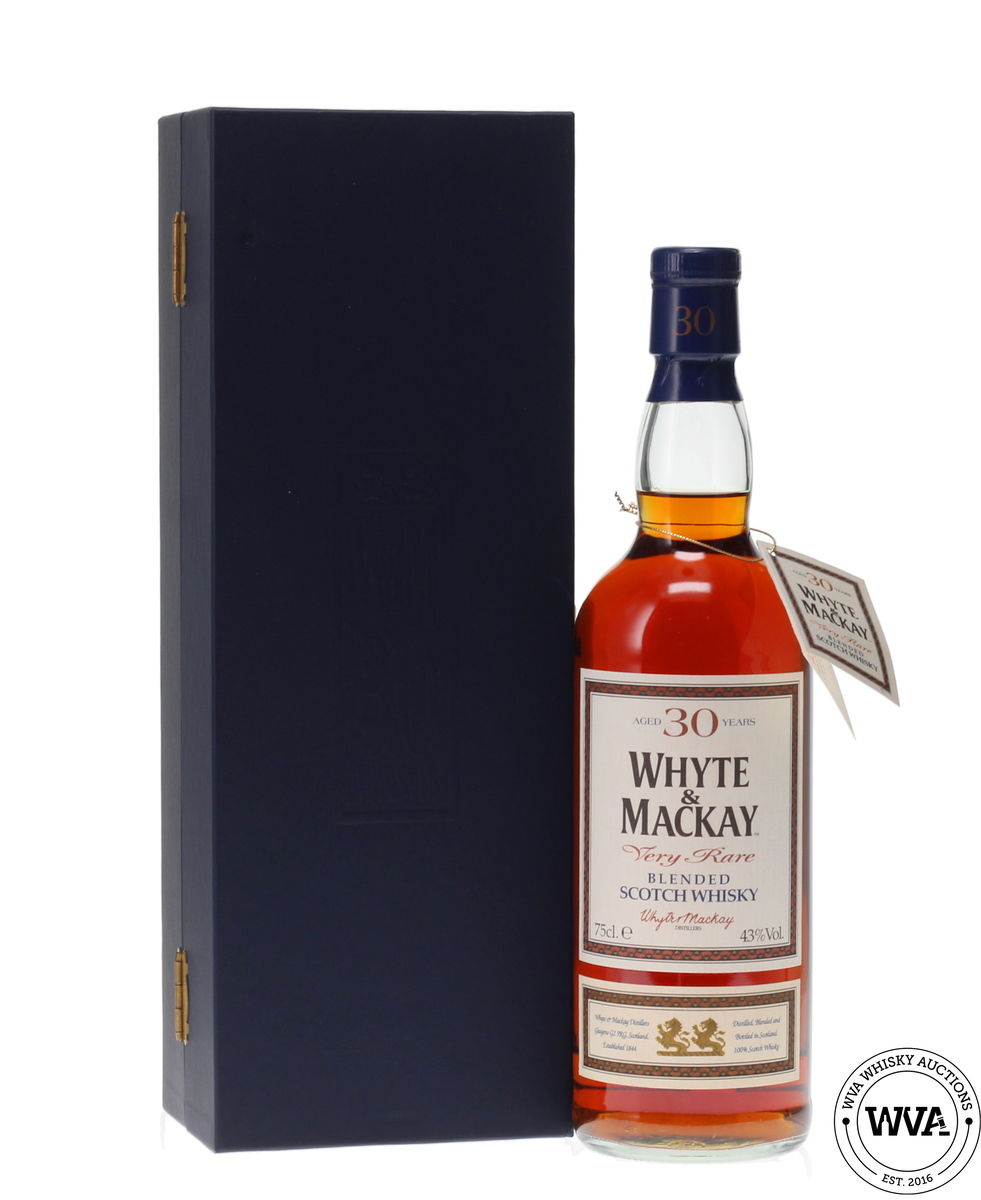 WHYTE AND MACKAY 30 YEAR OLD VERY RARE BLENDED WHISKY 