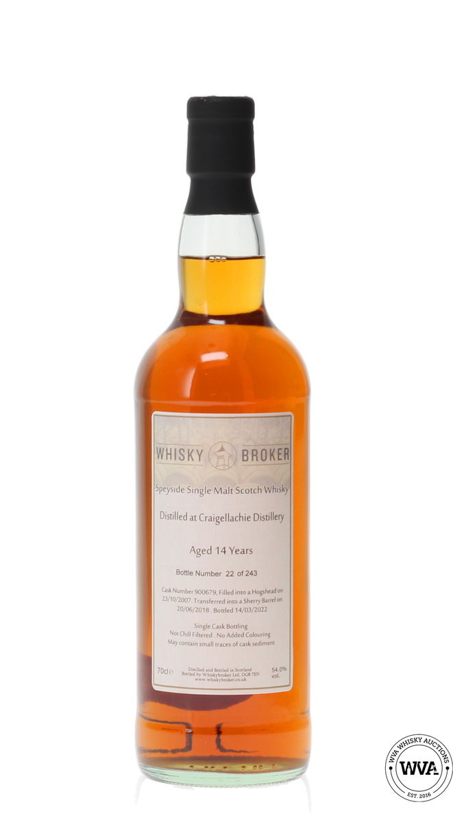 CRAIGELLACHIE 14 YEAR OLD - WHISKY BROKER