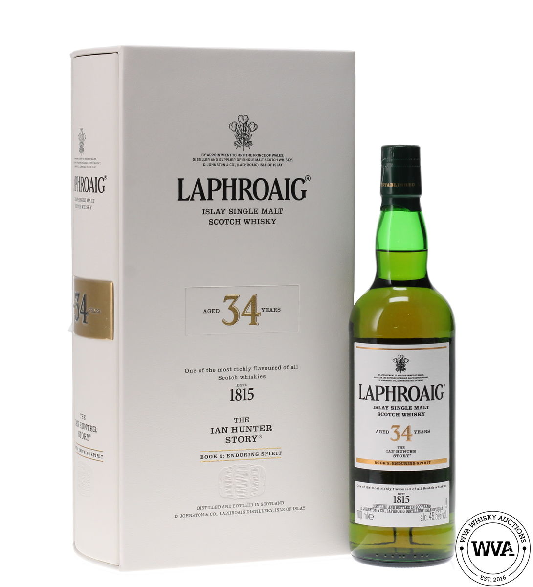 LAPHROAIG 34 YEAR OLD - THE IAN HUNTER STORY - BOOK 5 ENDURING SPIRIT
