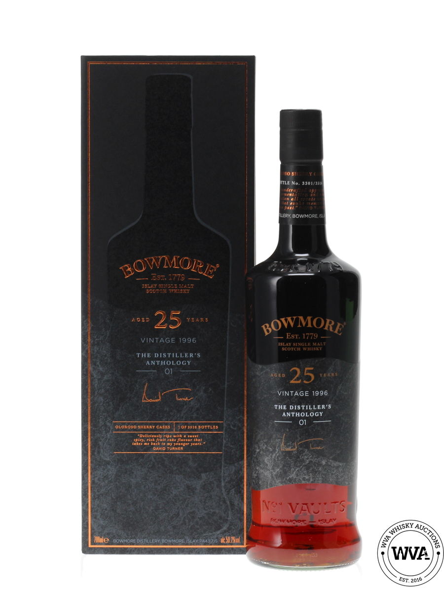 BOWMORE 25 YEAR OLD 1996 - THE DISTILLERS ANTHOLOGY 01
