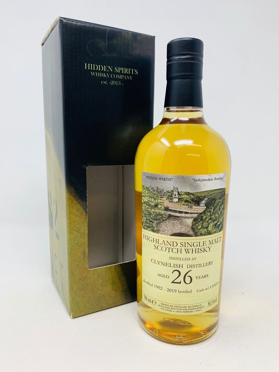 CLYNELISH 1992 26 YEAR OLD "HIDDEN SPIRITS"