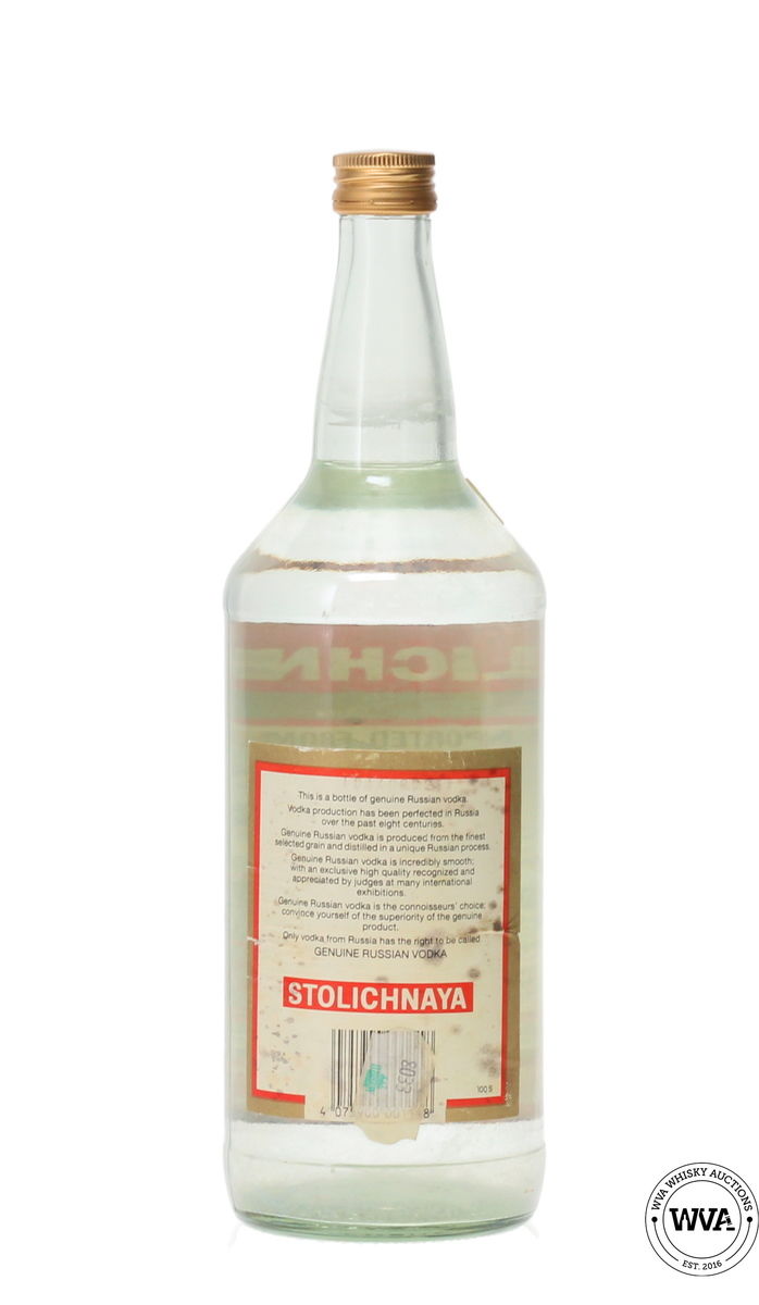 STOLICHNAYA RUSSIAN VODKA 1LTR