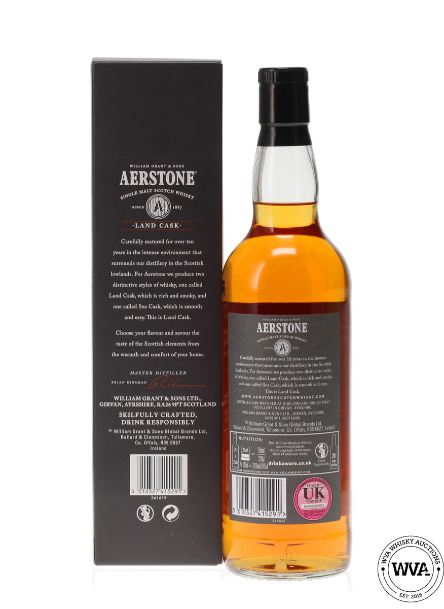 AERSTONE LAND CASK 10 YEAR OLD 