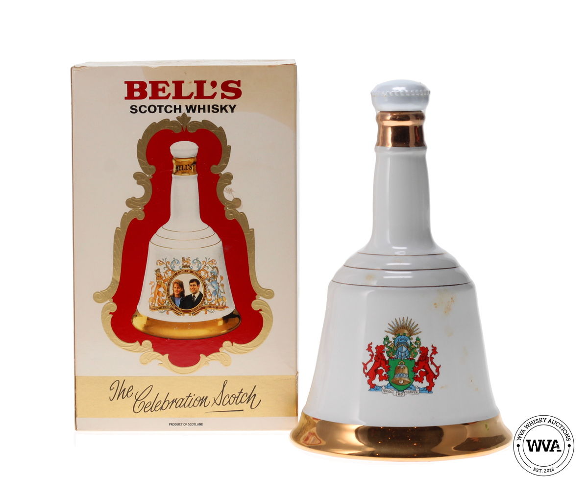 BELLS ROYAL WEDDING DECANTER - PRINCE ANDREW & SARAH JANE FERGUSON