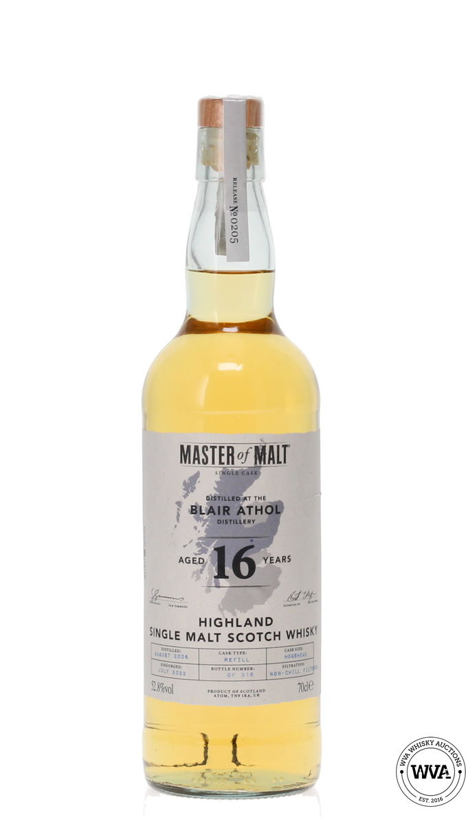 BLAIR ATHOL 16 YEAR OLD - MASTER OF MALT