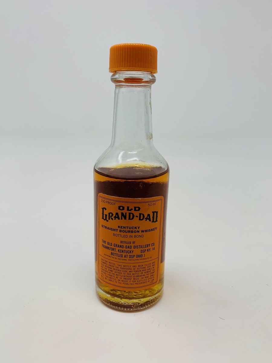 OLD GRAND DAD 100 PROOF BOURBON MINIATURE