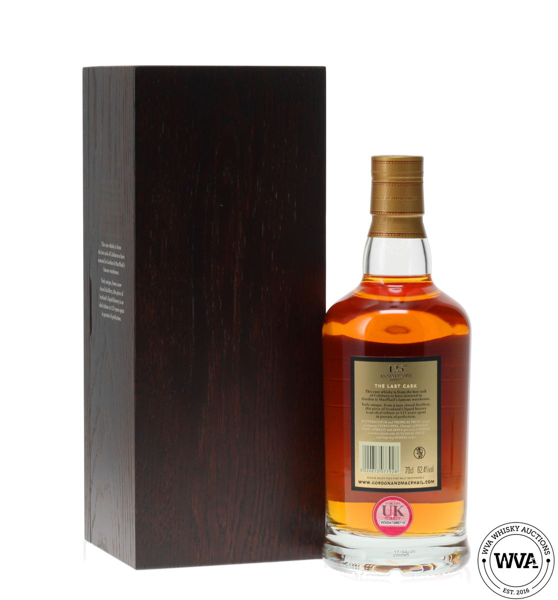 COLEBURN 1972 LAST CASK 125th ANNIVERSARY EDITION - GORDON & MACPHAIL