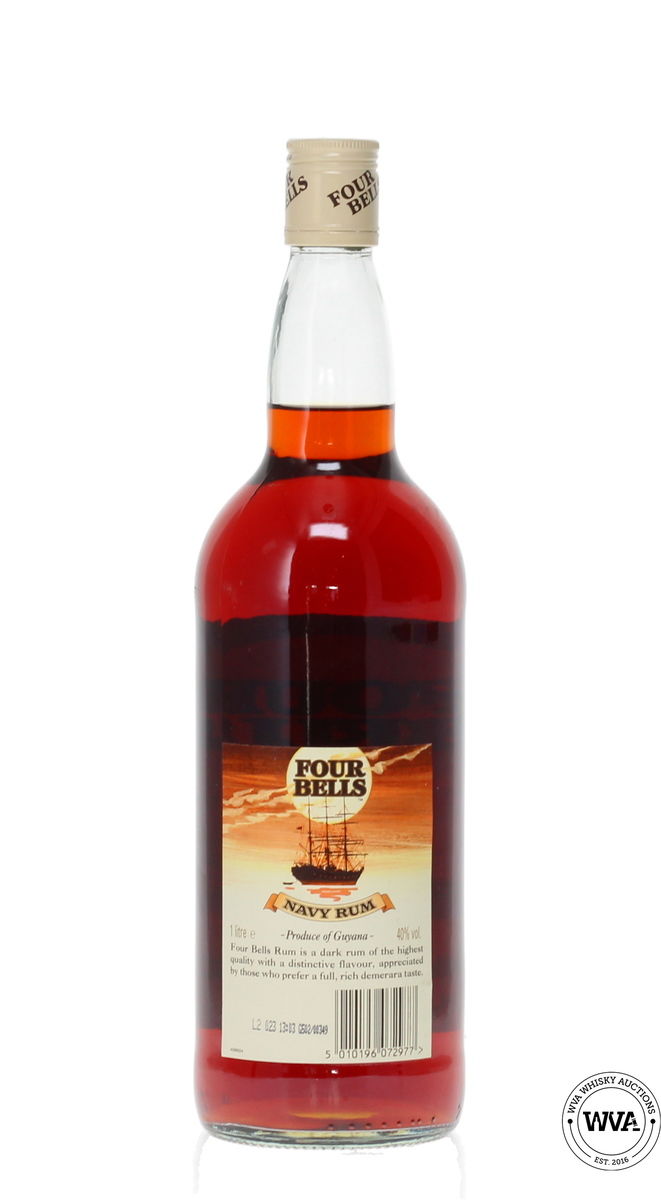 FOUR BELLS GUYANA NAVY RUM 1990'S