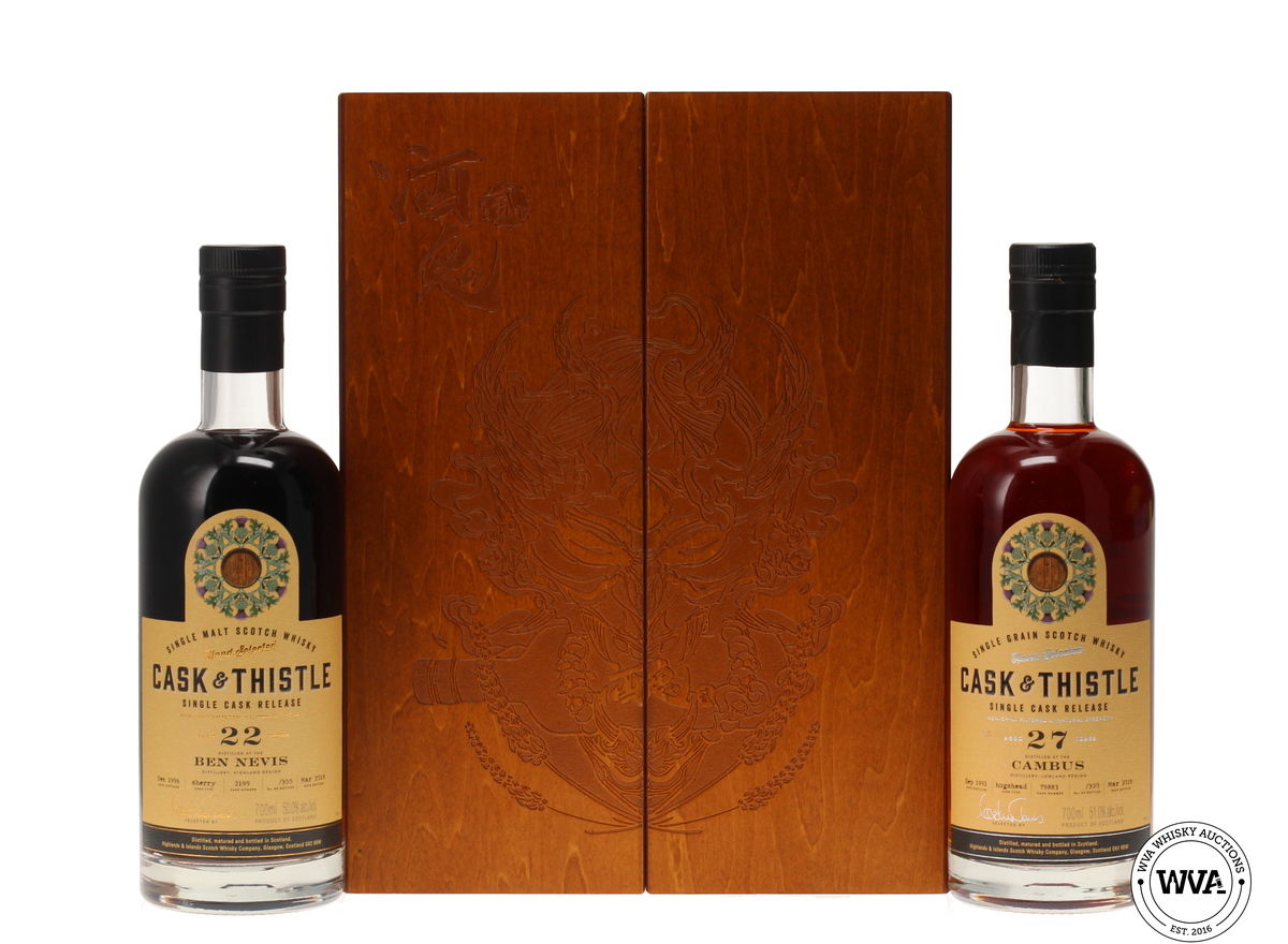 CASK & THISTLE - BEN NEVIS 22 YEAR OLD 1996 - CAMBUS 27 YEAR OLD 1991