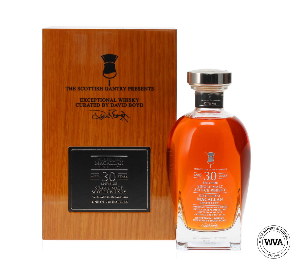 MACALLAN 30 YEAR OLD - SCOTTISH GANTRY VIRGIN AMERICAN OAK BARREL FINISH
