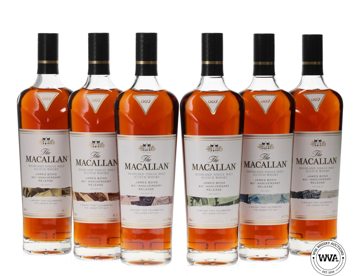 MACALLAN JAMES BOND 60TH ANNIVERSARY - DECADES I - VI 