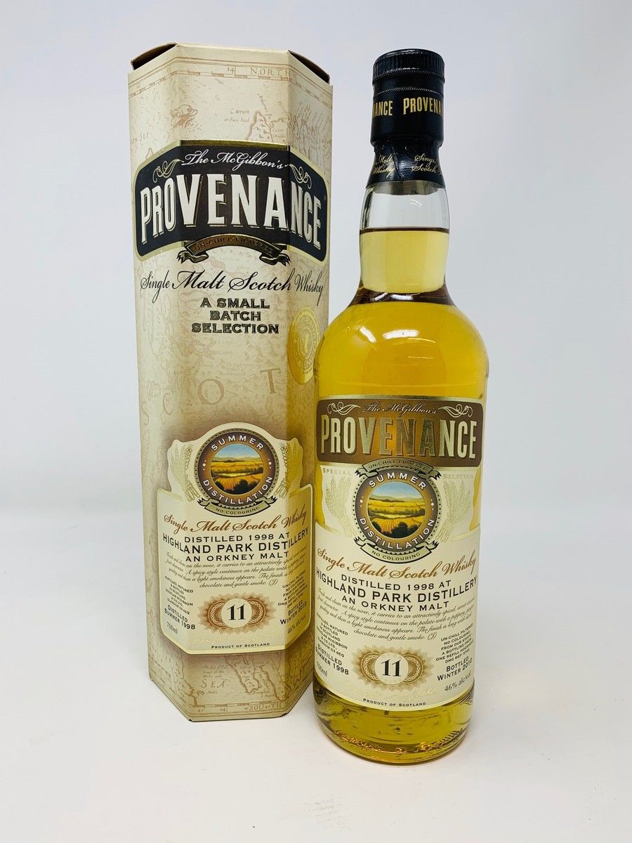HIGHLAND PARK 11 YEAR OLD 1998 MCGIBBON PROVENANCE SERIES