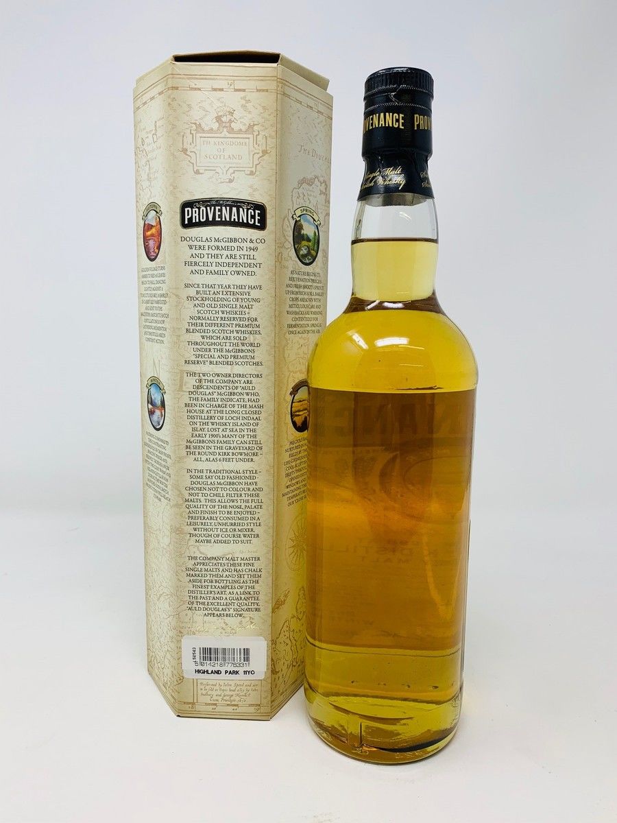 HIGHLAND PARK 11 YEAR OLD 1998 MCGIBBON PROVENANCE SERIES