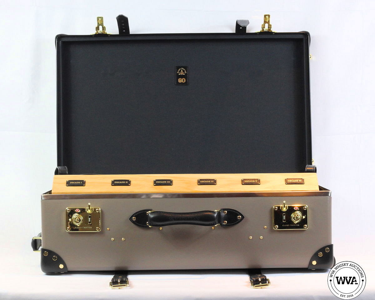 MACALLAN JAMES BOND  - DECADE I-VI & GLOBE TROTTER CASE WITH PRINTS