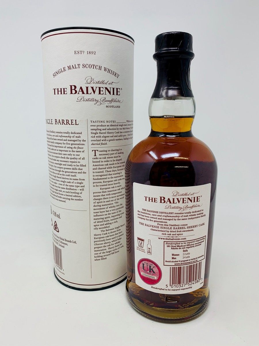 BALVENIE 15 YEAR OLD SINGLE BARREL SHERRY CASK