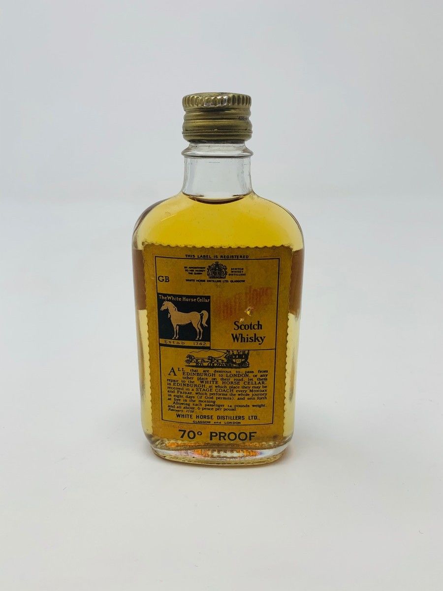 WHITE HORSE FINE OLD SCOTCH WHISKY MINIATURE 