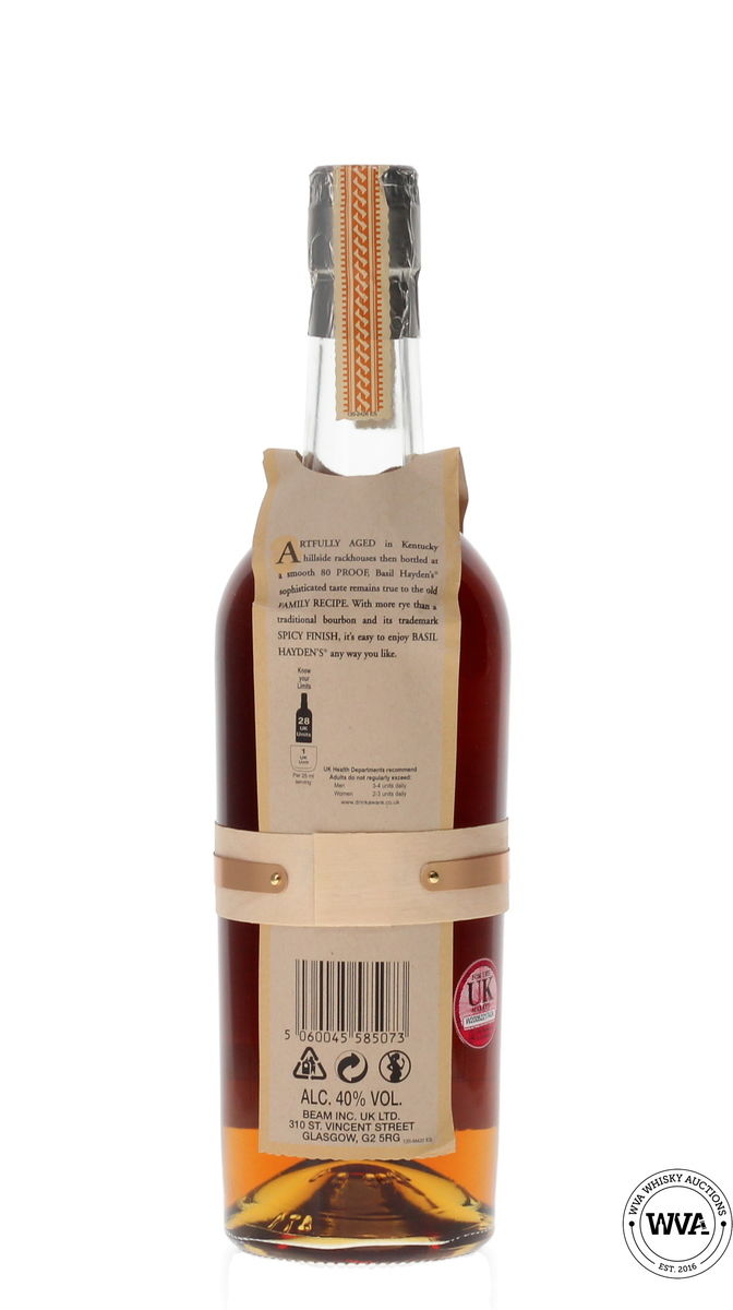 BASIL HAYDENS KENTUCKY STRAIGHT BOURBON WHISKEY
