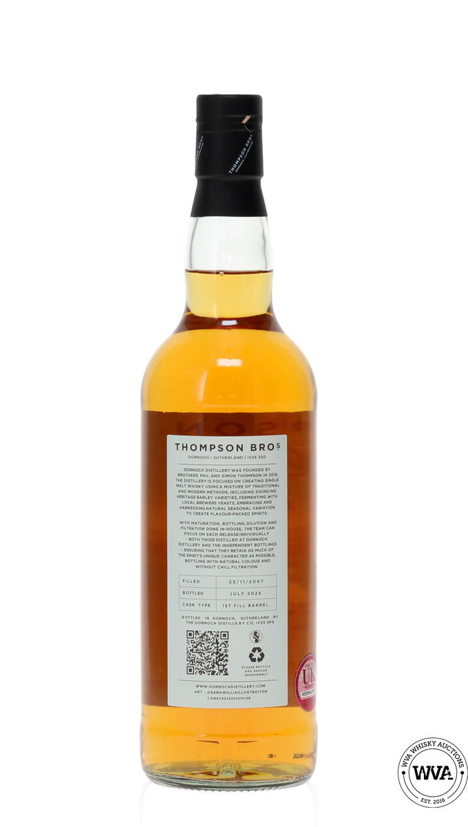 GLEN MORAY 15 YEAR OLD 2007 THOMPSON BROS