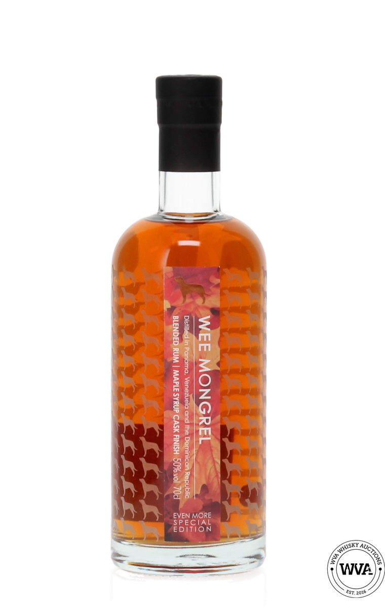 WEE MONGREL 8 YEAR OLD MAPLE SYRUP CASK FINISH BLENDED RUM - LITTLE BROWN DOG
