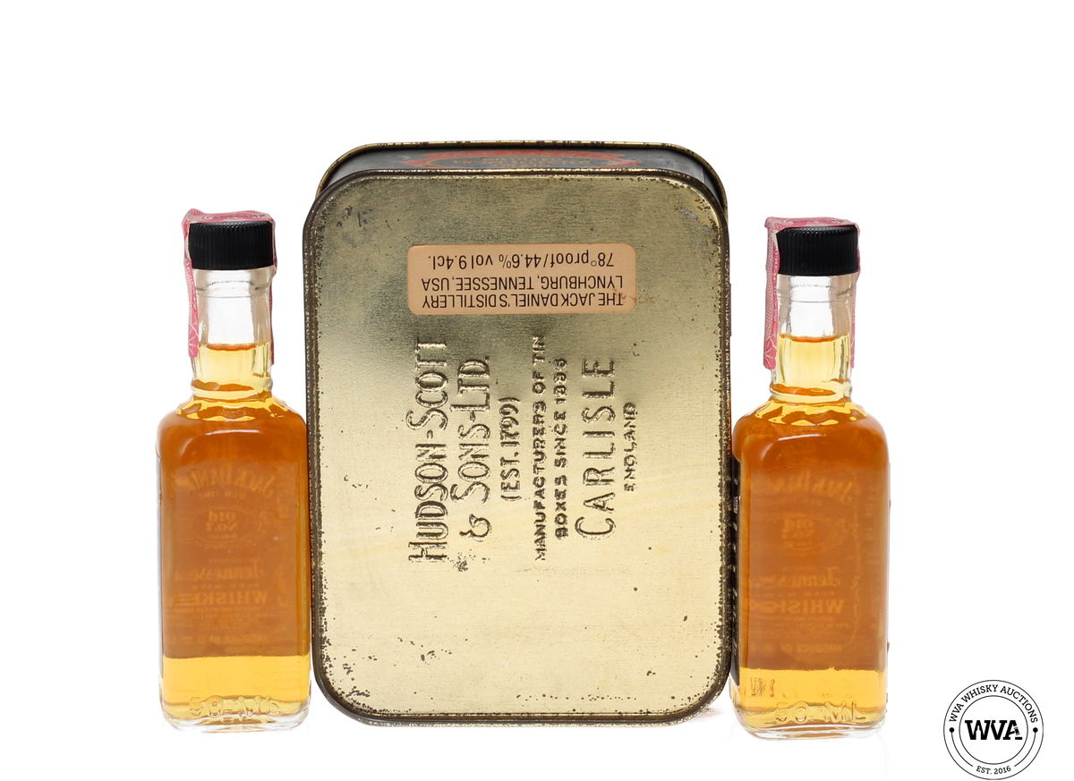 JACK DANIELS OLD NO 7 MINIATURE TIN