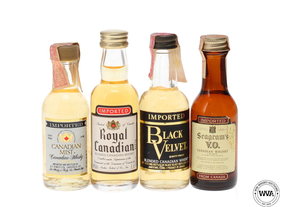 CANADIAN WHISKEY MINIATURES