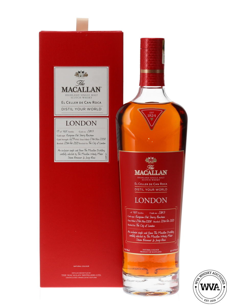 MACALLAN 2008 SINGLE SHERRY CASK #21853 - DISTIL YOUR WORLD LONDON