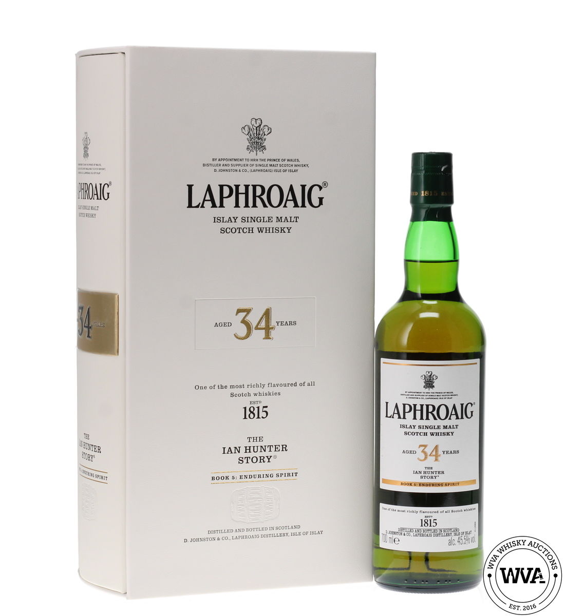 LAPHROAIG 34 YEAR OLD - THE IAN HUNTER STORY - BOOK 5 ENDURING SPIRIT