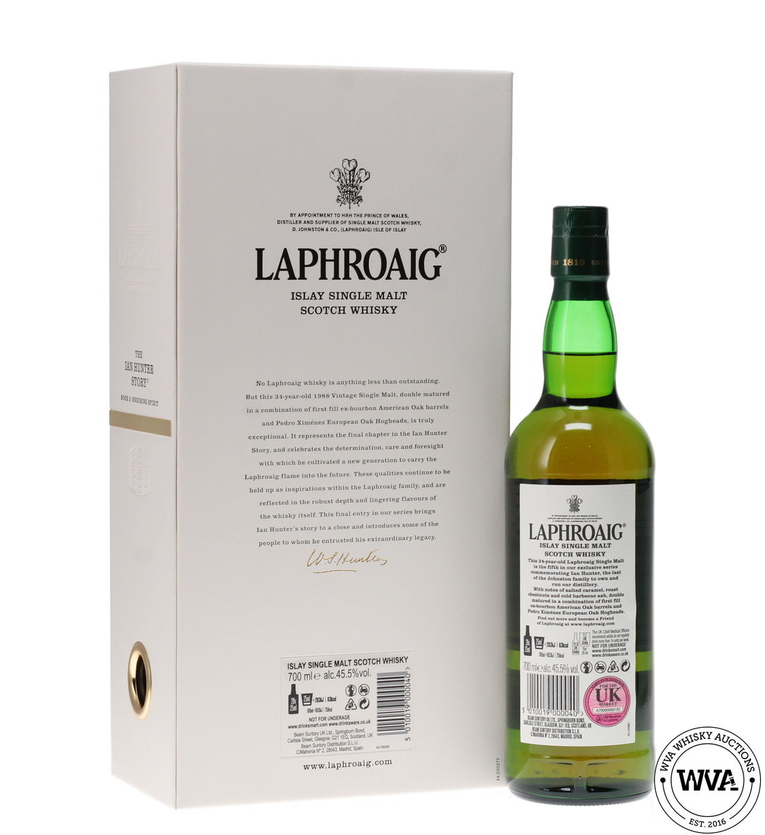 LAPHROAIG 34 YEAR OLD - THE IAN HUNTER STORY - BOOK 5 ENDURING SPIRIT