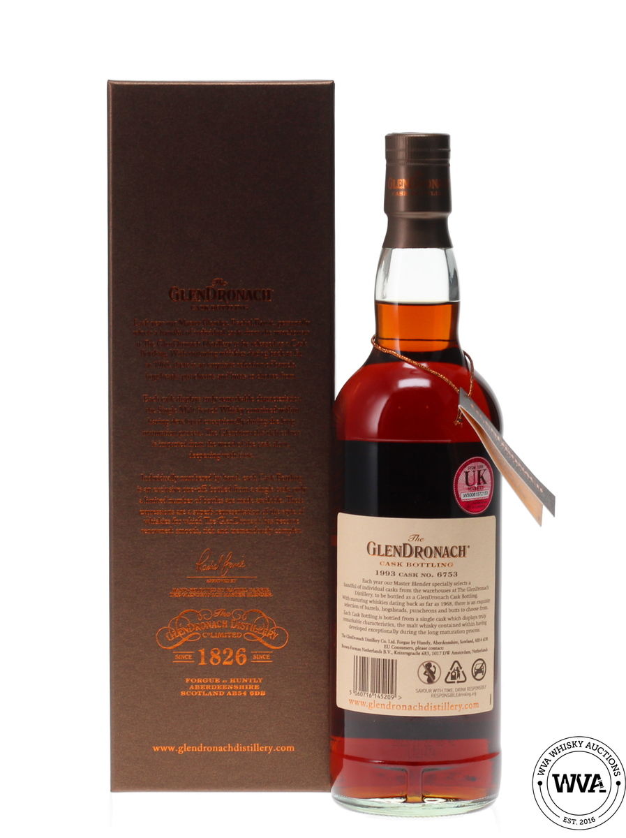 GLENDRONACH 30 YEAR OLD 1993 - SINGLE CASK #6753 UK EXCLUSIVE