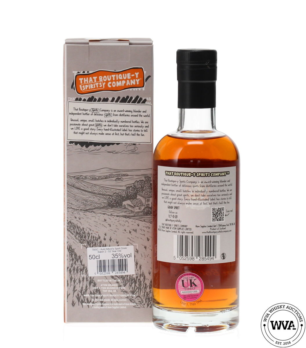 AULD ALFORD'S 52 YEAR OLD SPIRIT DRINK - BATCH 2 -THAT BOUTIQUE-Y WHISKY COMPANY