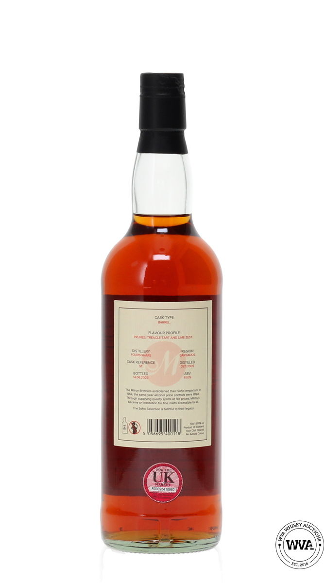 FOURSQUARE 17 YEAR OLD 2005 BARREL SOHO SELECTION