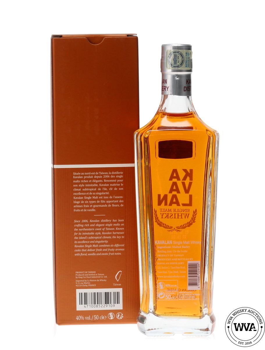 KAVALAN SINGLE MALT WHISKY