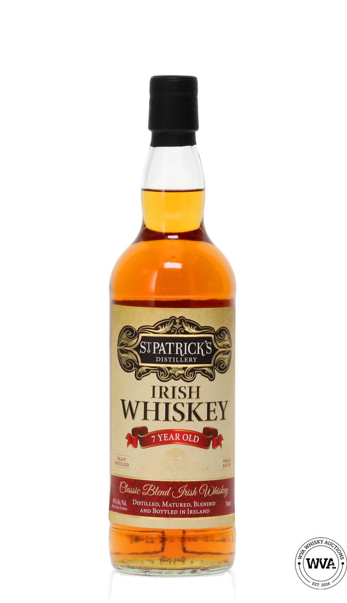 ST PATRICKS 7 YEAR OLD BLENDED IRISH WHISKEY