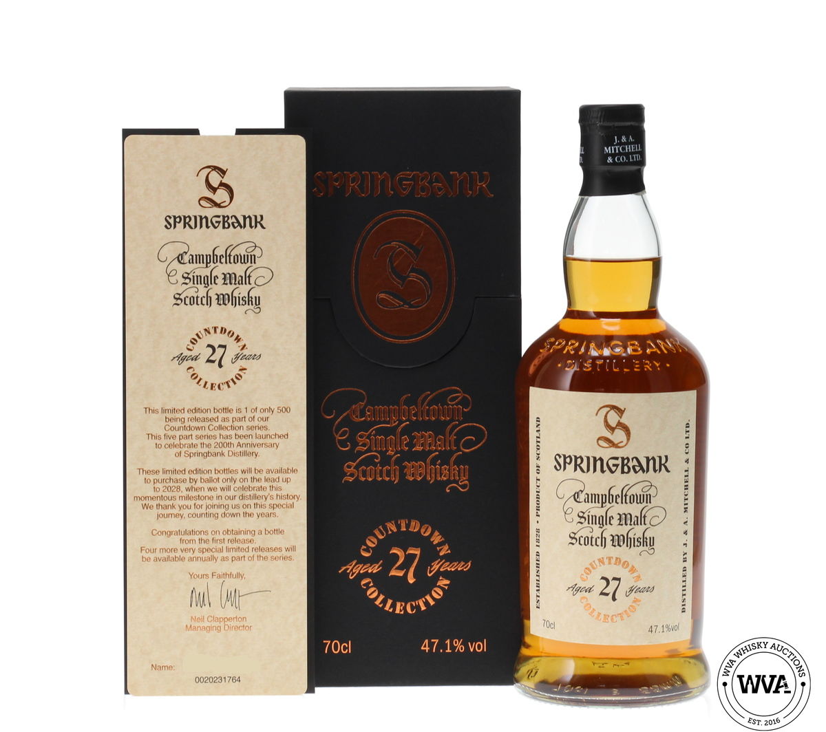 SPRINGBANK 27 YEAR OLD 2023 - COUNTDOWN COLLECTION