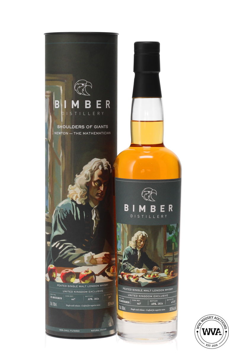 BIMBER SINGLE CASK #467 SHOULDERS OF GIANTS - NEWTON - THE MATHEMATICIAN
