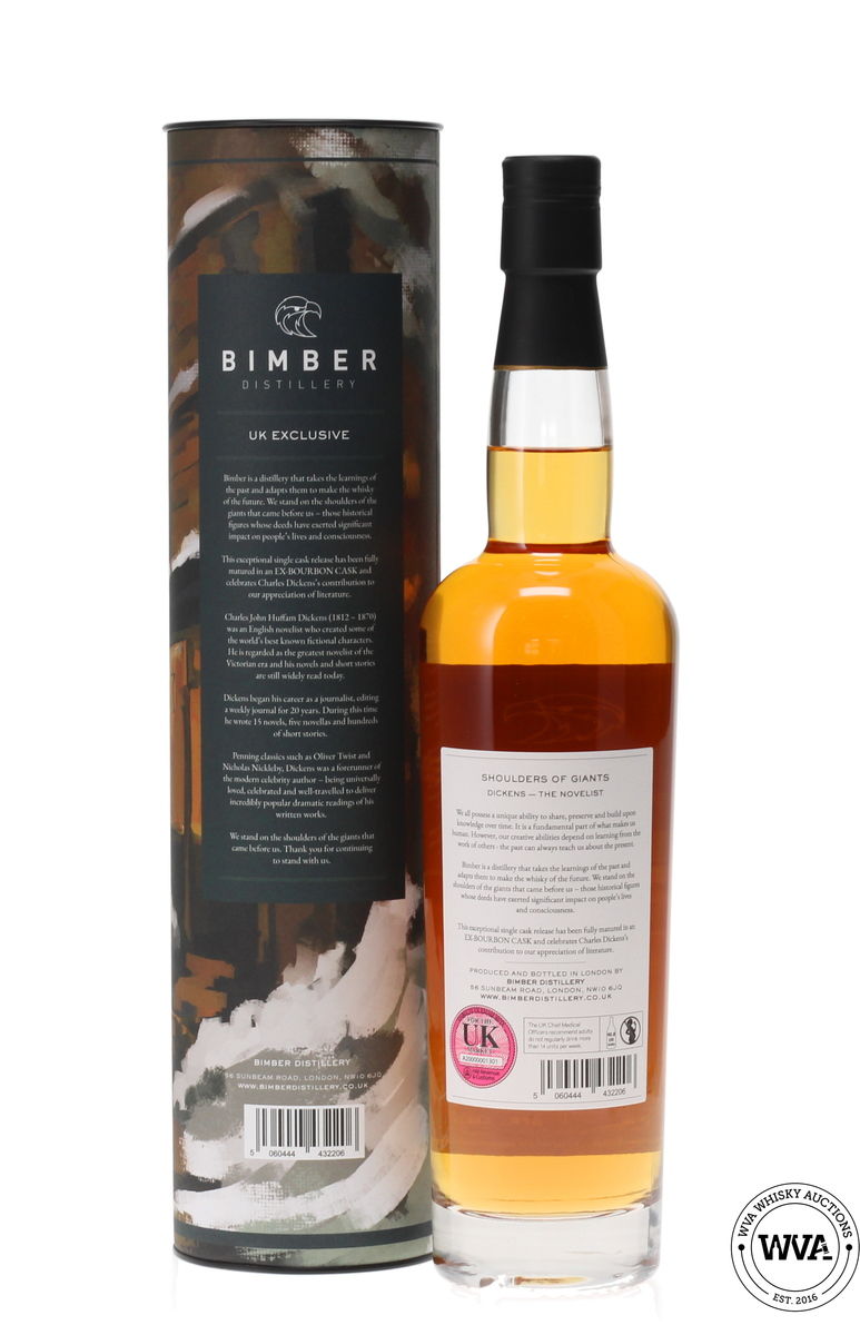 BIMBER SINGLE CASK #398 SHOULDERS OF GIANTS - DICKENS - THE NOVELIST