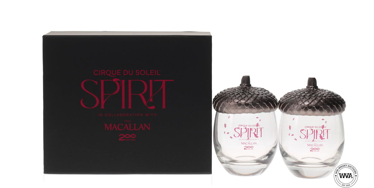 MACALLAN 200th ANNIVERSARY - CIRQUE DU SOLEIL - SPIRIT GLASSES