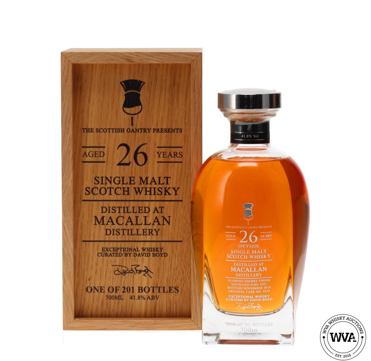 MACALLAN 26 YEAR OLD #6519 SCOTTISH GANTRY