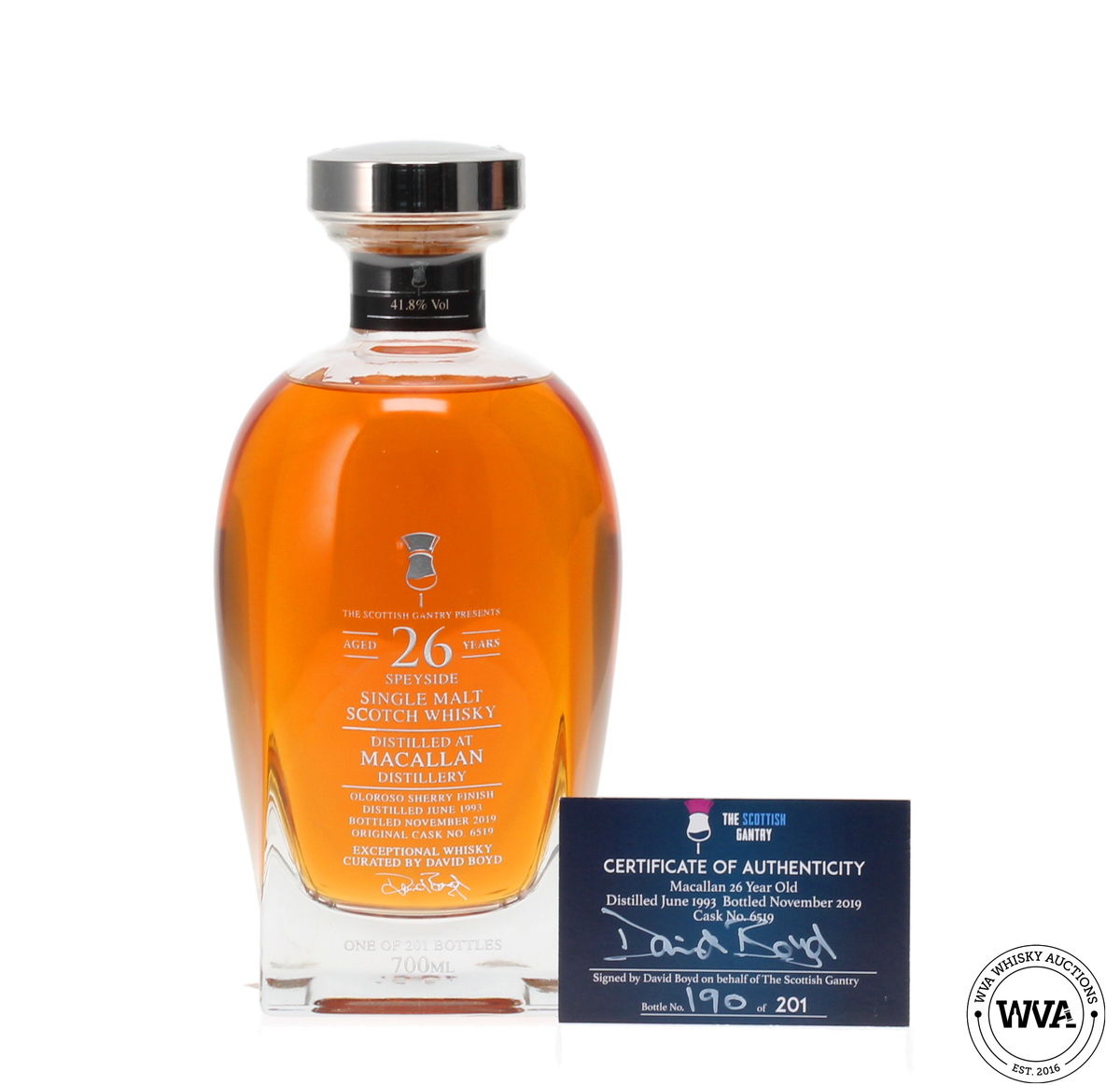 MACALLAN 26 YEAR OLD #6519 SCOTTISH GANTRY