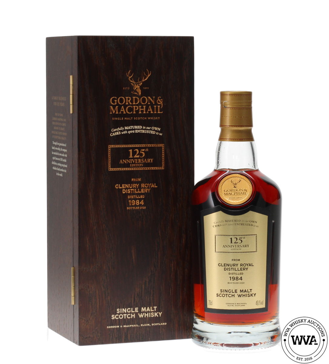 GLENURY-ROYAL 1984 - THE LAST CASK - 125TH ANNIVERSARY EDITION - GORDON & MACPHAIL