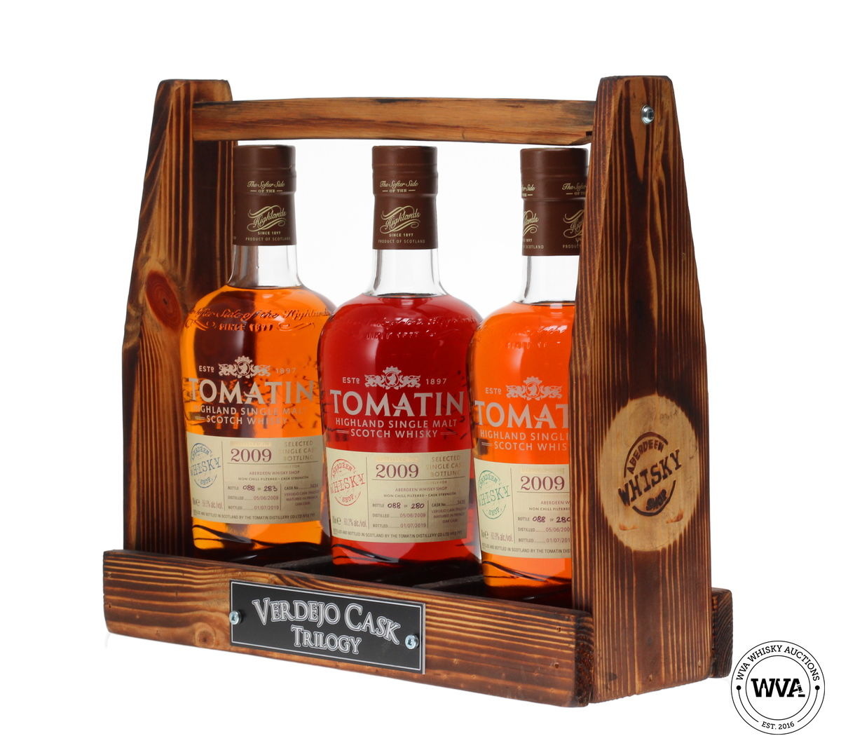 TOMATIN 2009 VERDEJO CASK TRILOGY TANTALUS - ABERDEEN WHISKY SHOP 3X70CL