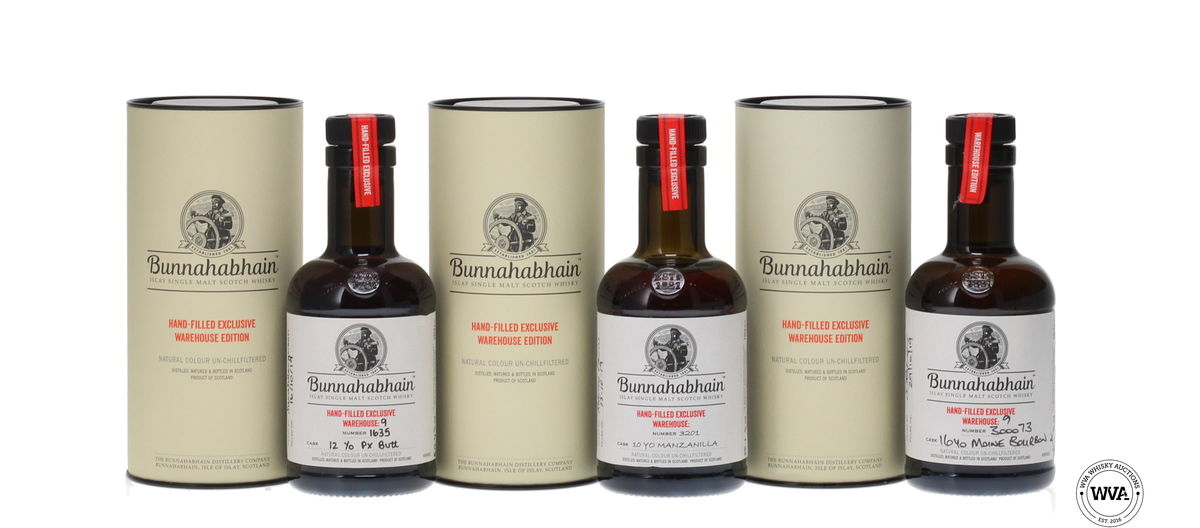 BUNNAHABHAIN HAND FILLED EXCLUSIVE WAREHOUSE EDITIONS (3X20CL)