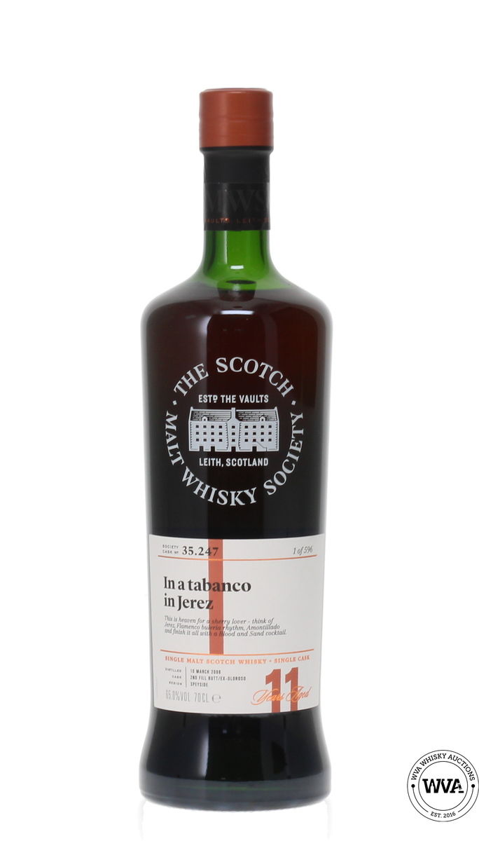 GLEN MORAY 11 YEAR OLD 2008 SMWS 35.247 - IN A TABANCO IN JEREZ