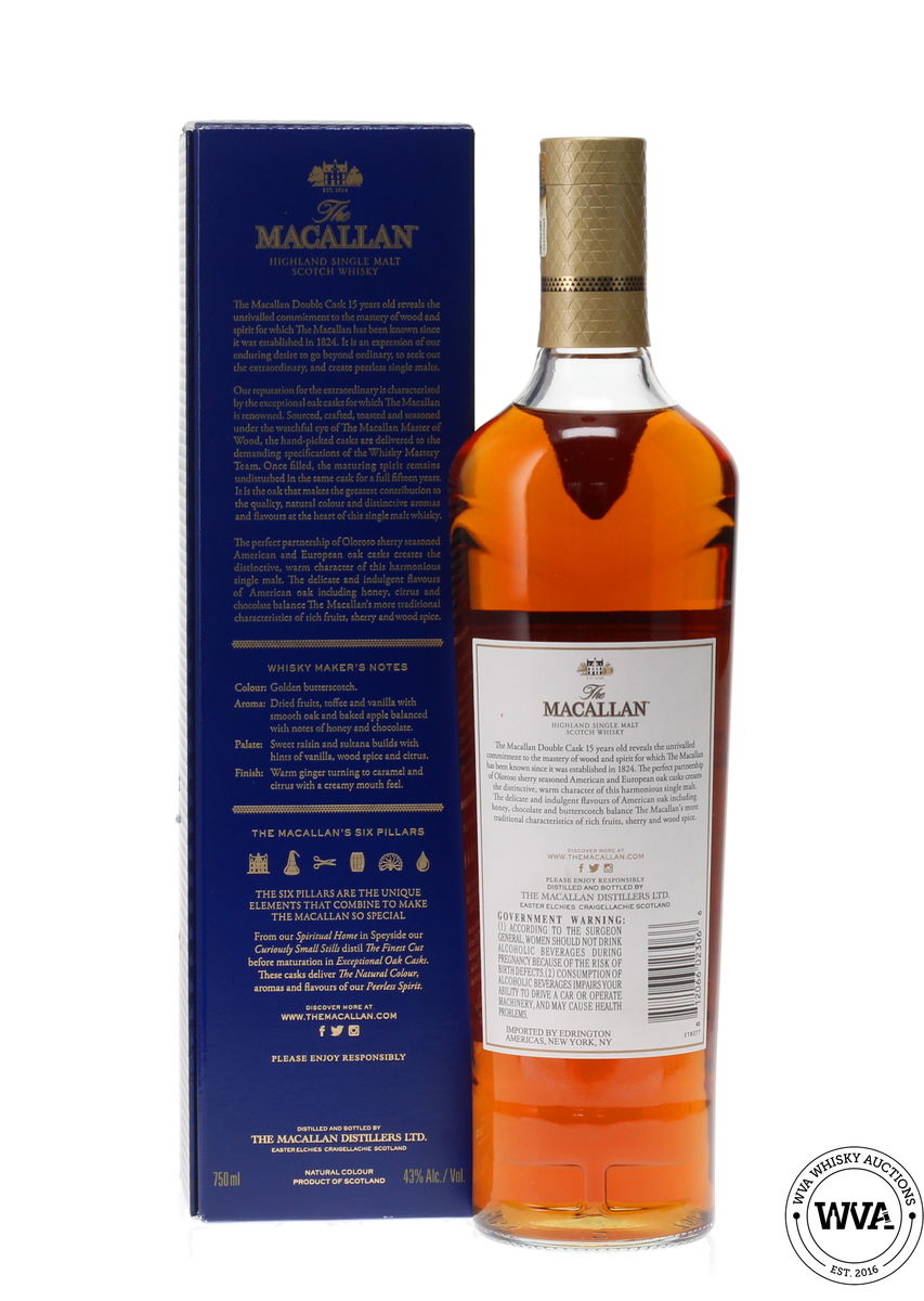 MACALLAN 15 YEAR OLD DOUBLE CASK - IMPORT