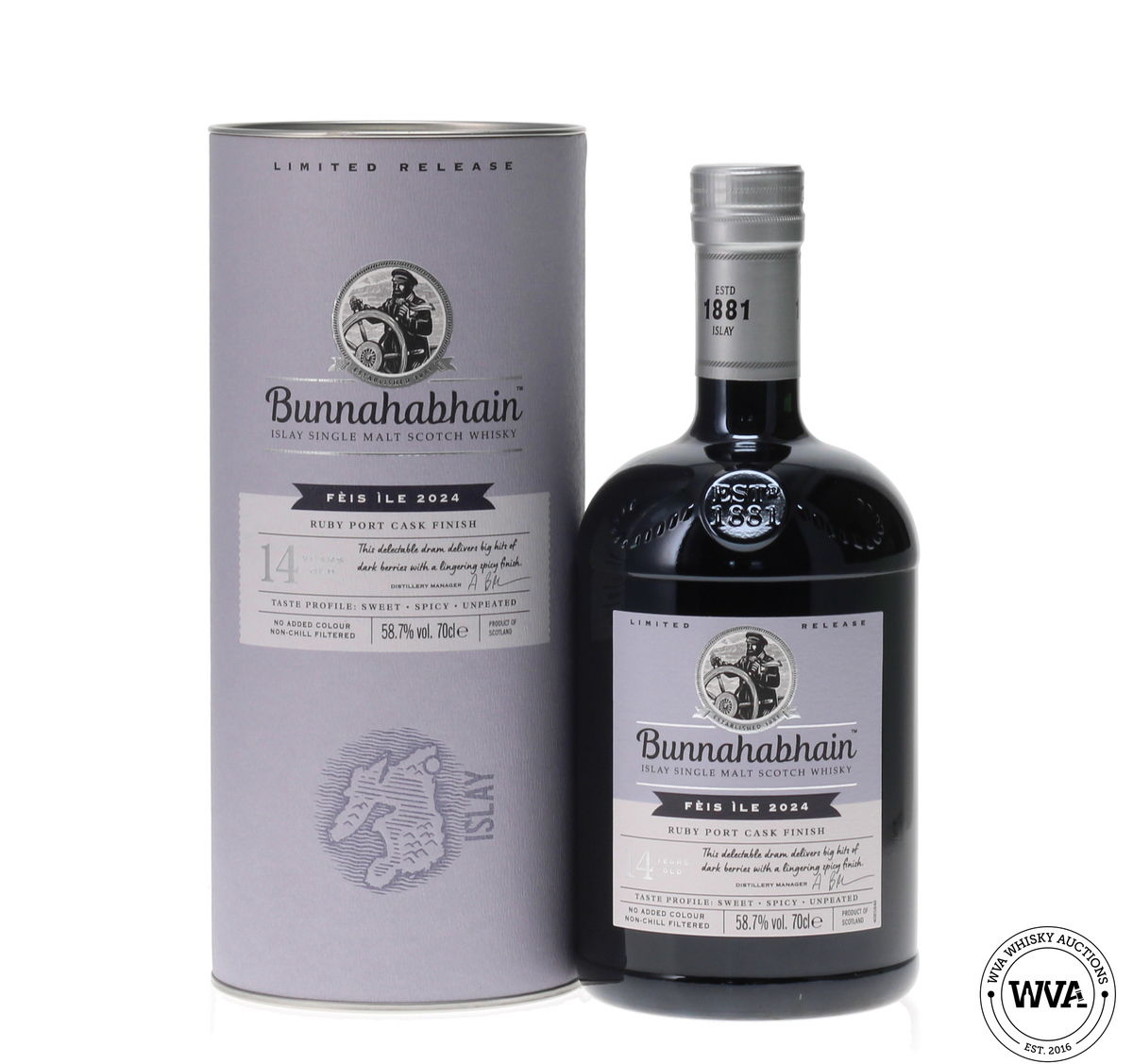 BUNNAHABHAIN RUBY PORT CASK FINISH FEIS ILE 2024 