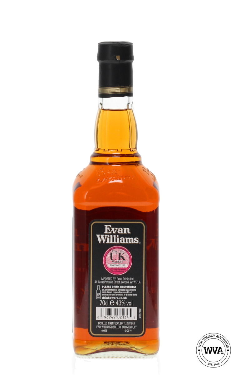 EVAN WILLIAMS BLACK LABEL KENTUCKY STRAIGHT BOURBON WHISKEY