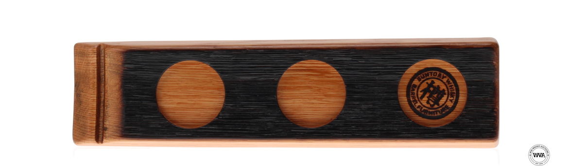 SUNTORY WHISKY BARREL STAVE FLIGHT TRAY