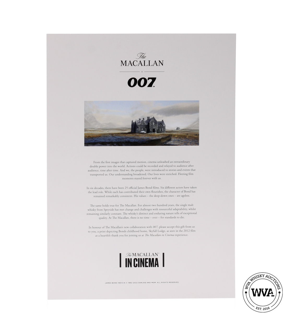 MACALLAN - JAMES BOND 007 SKYFALL PRINT