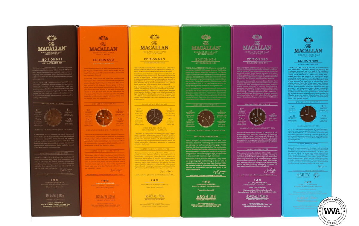MACALLAN EDITIONS SET (1-6) 